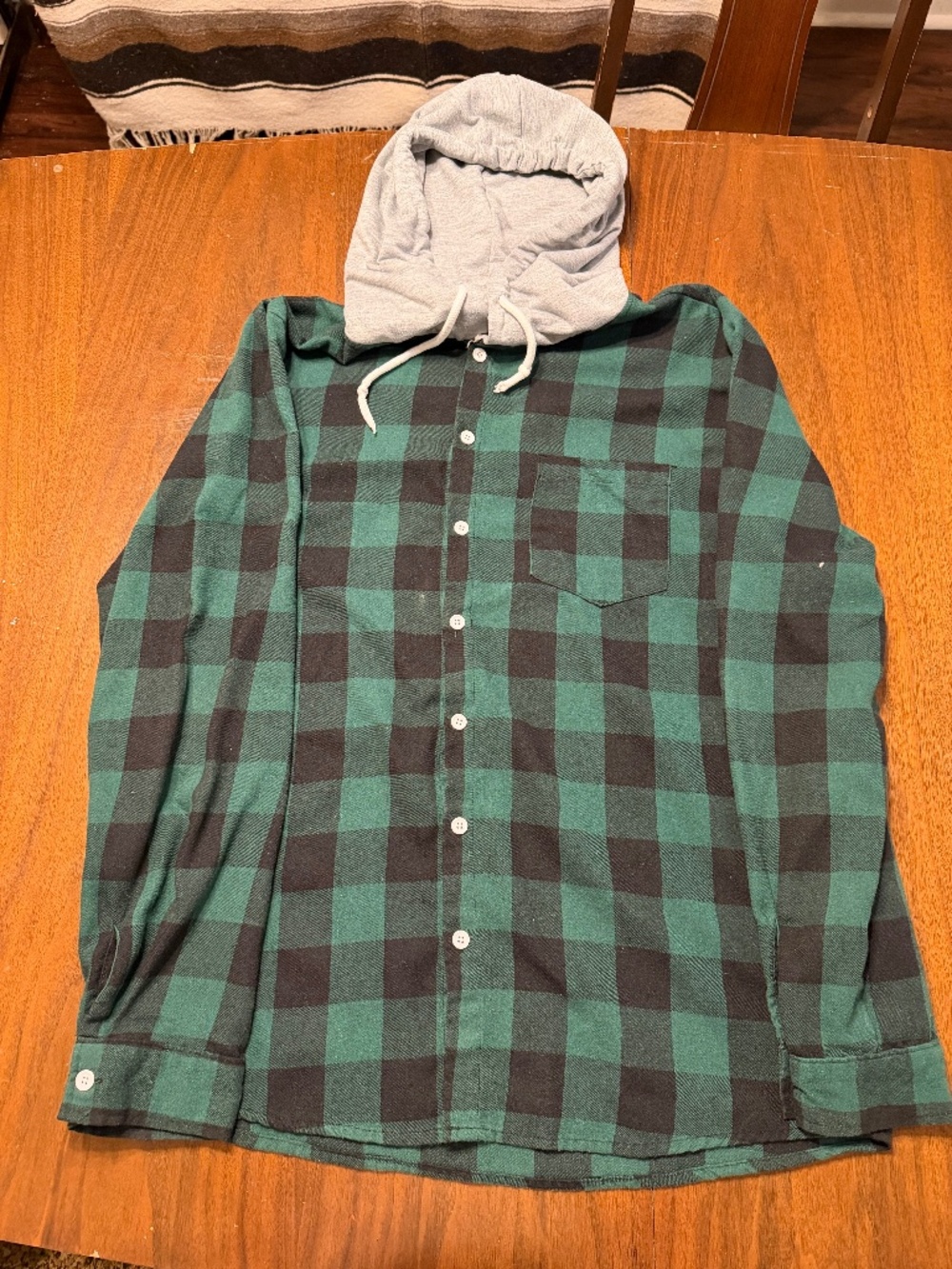 Flannel hoodie